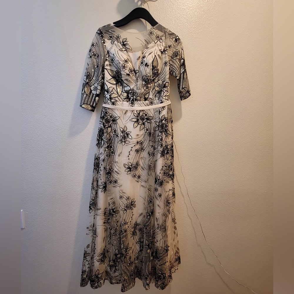 Beautiful Floor Length Gold Ball Gown